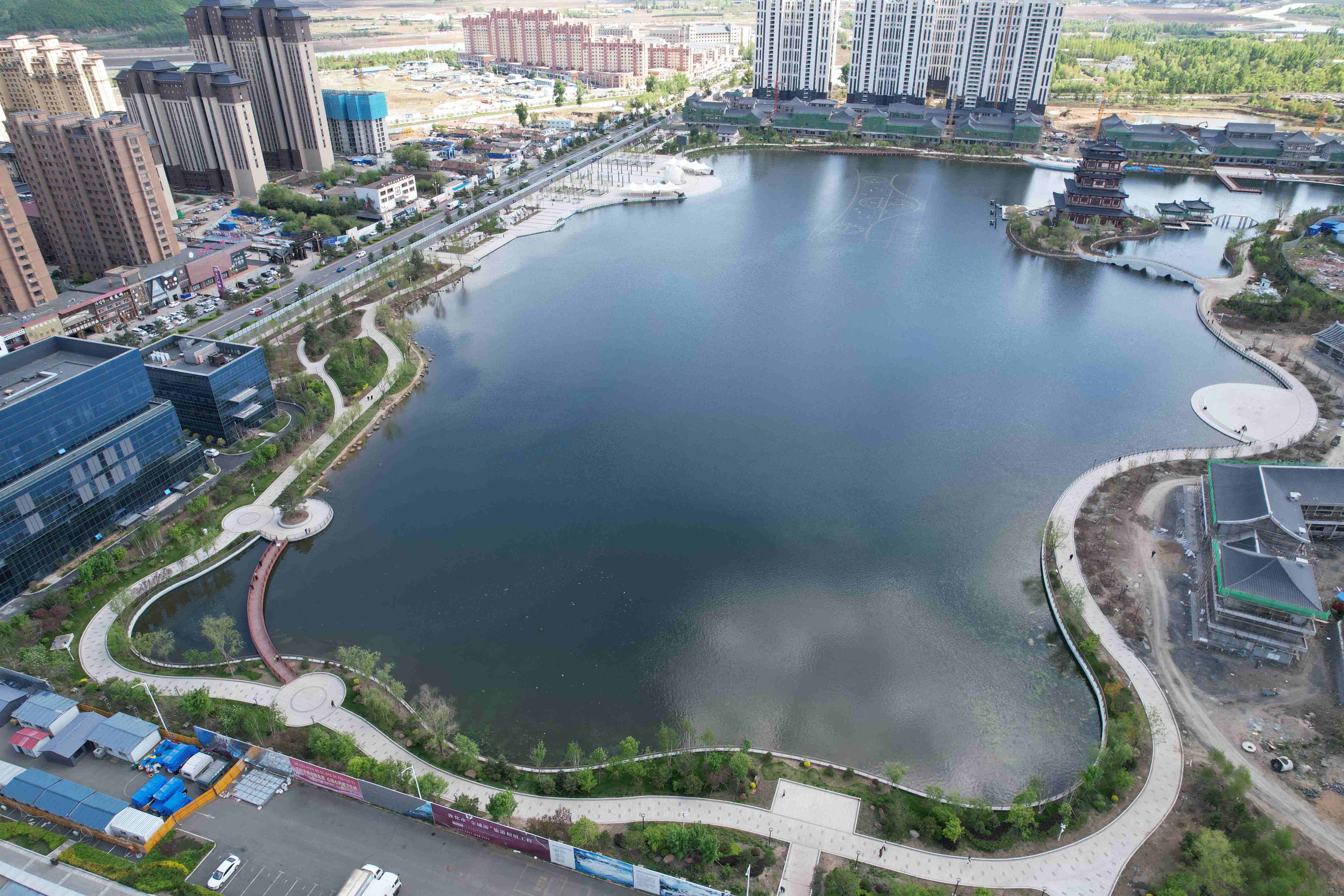 敦化市南湖生态情形综合整治项目初现效果